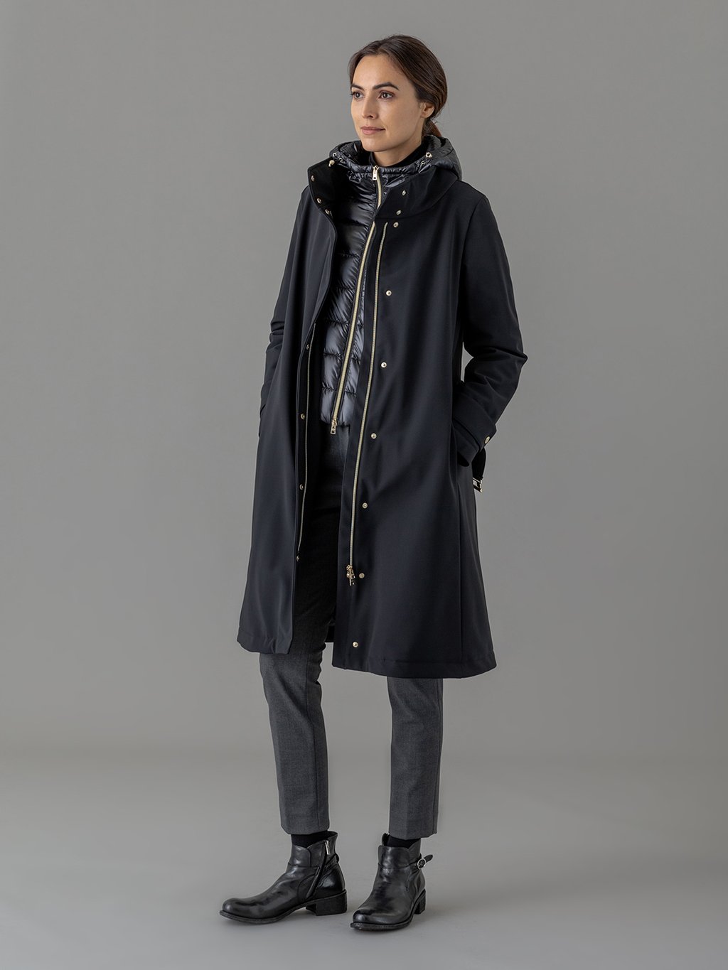 Detailansicht von Langer Mantel von HERNO