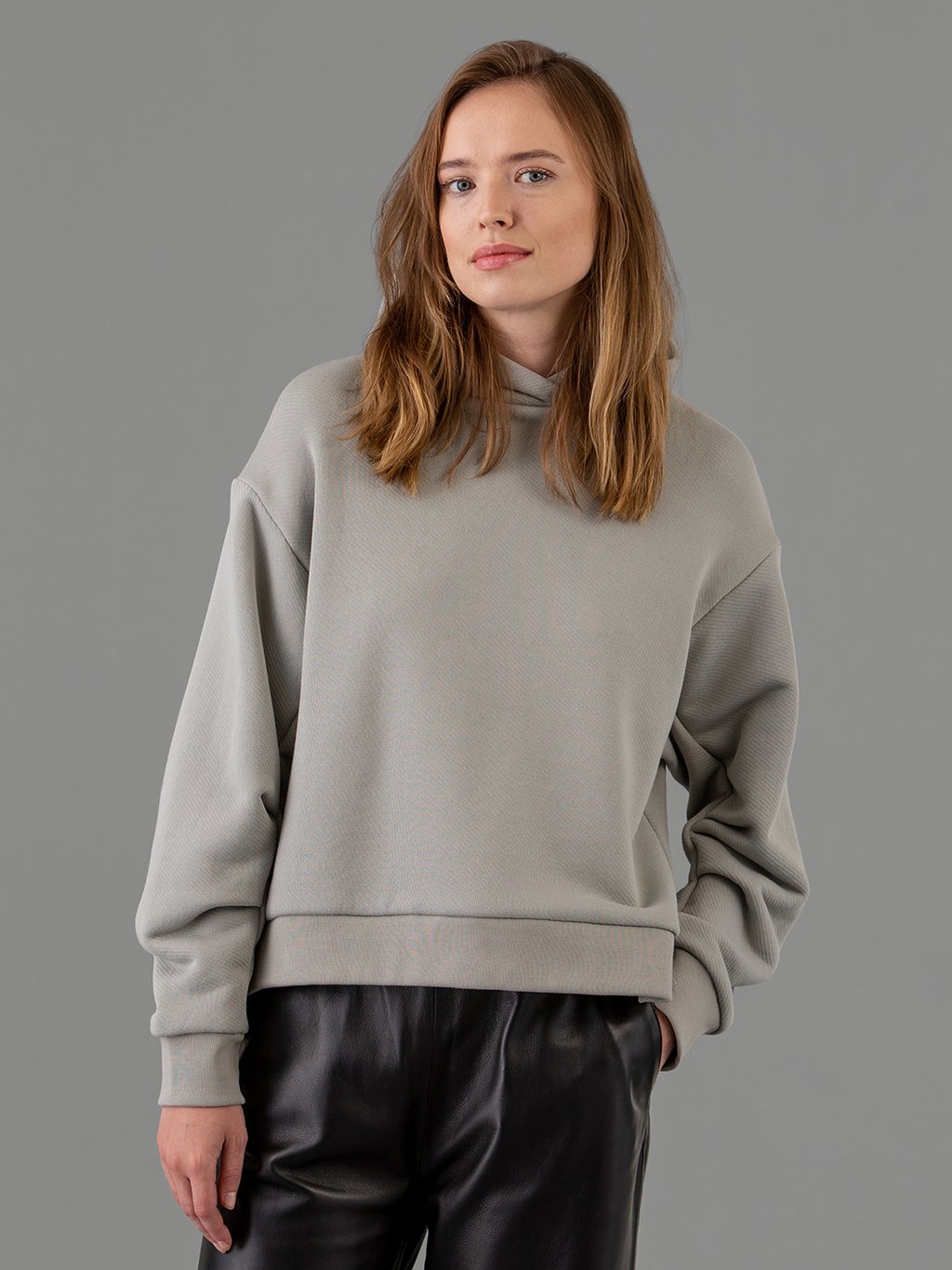 Detailansicht von Kapuzen-Sweatshirt aus Baumwolle von IHEART