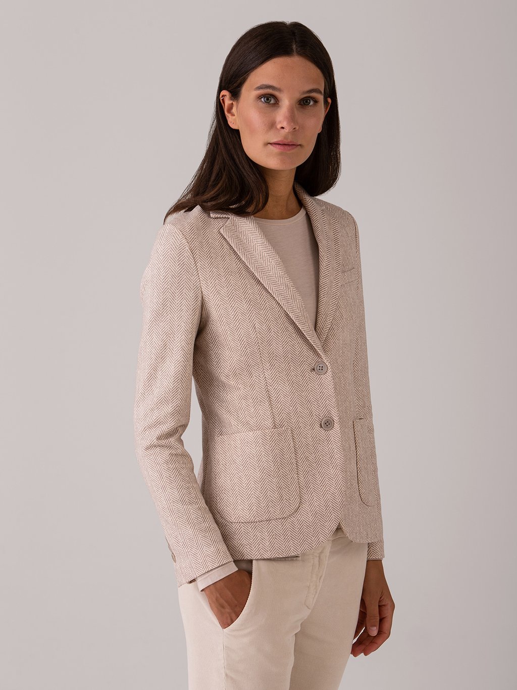 Detailansicht von Blazer aus Baumwolle von CIRCOLO