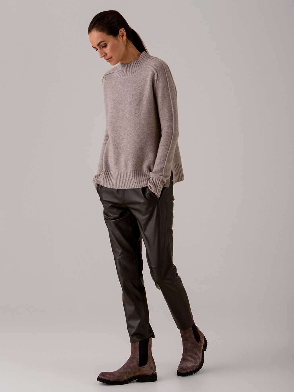 Detailansicht von Nappa-Lederhose von OAKWOOD