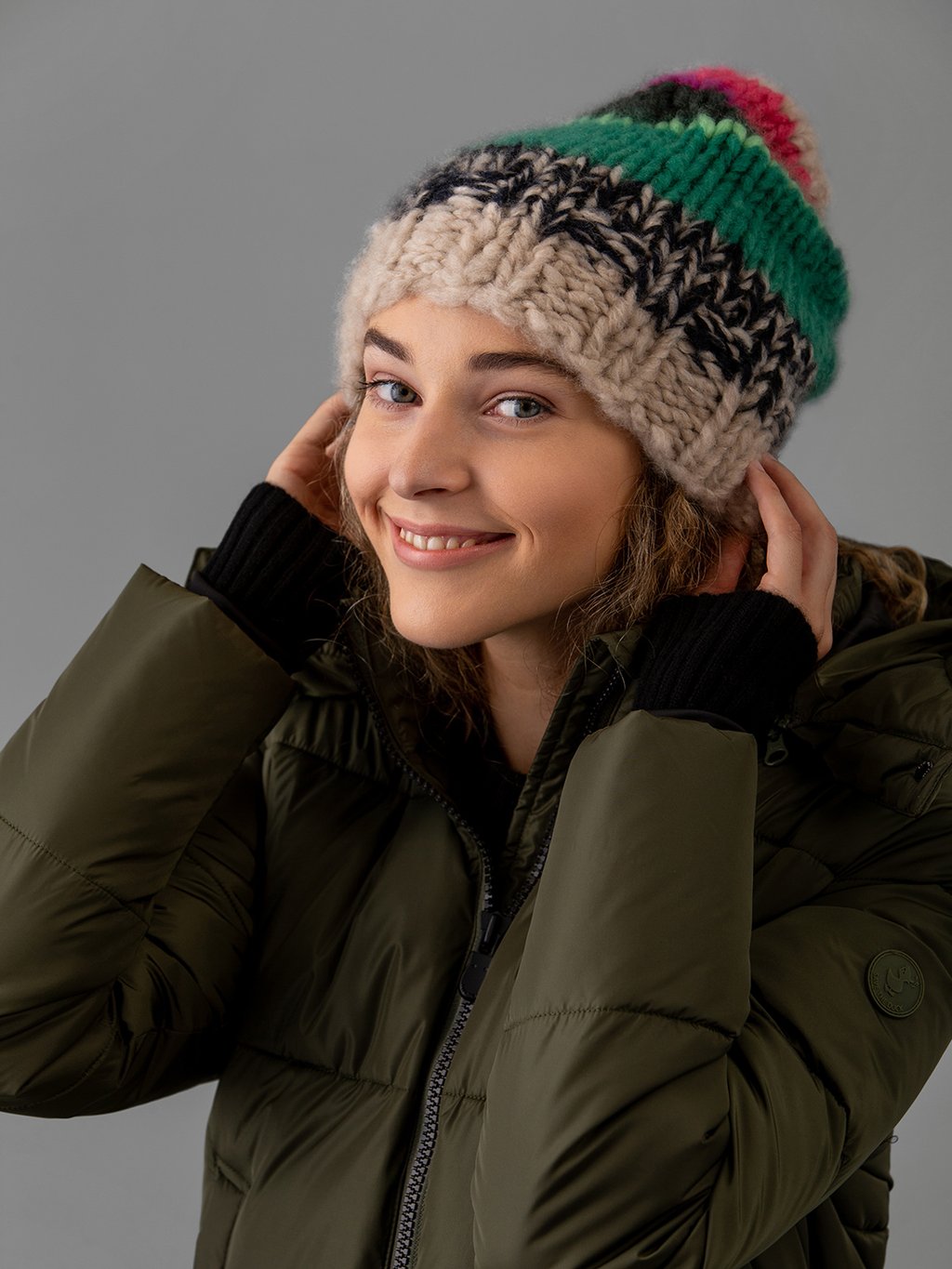 Detailansicht von Mütze aus Cashmere von ELLA SILLA