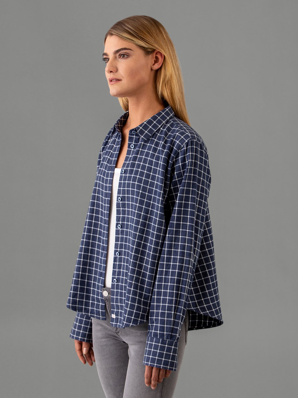 Detailansicht von Baumwollbluse von FIL NOIR