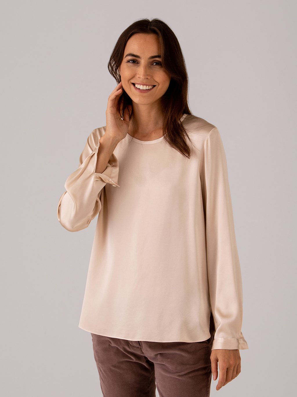 Detailansicht von Seidenbluse von ANTONELLI