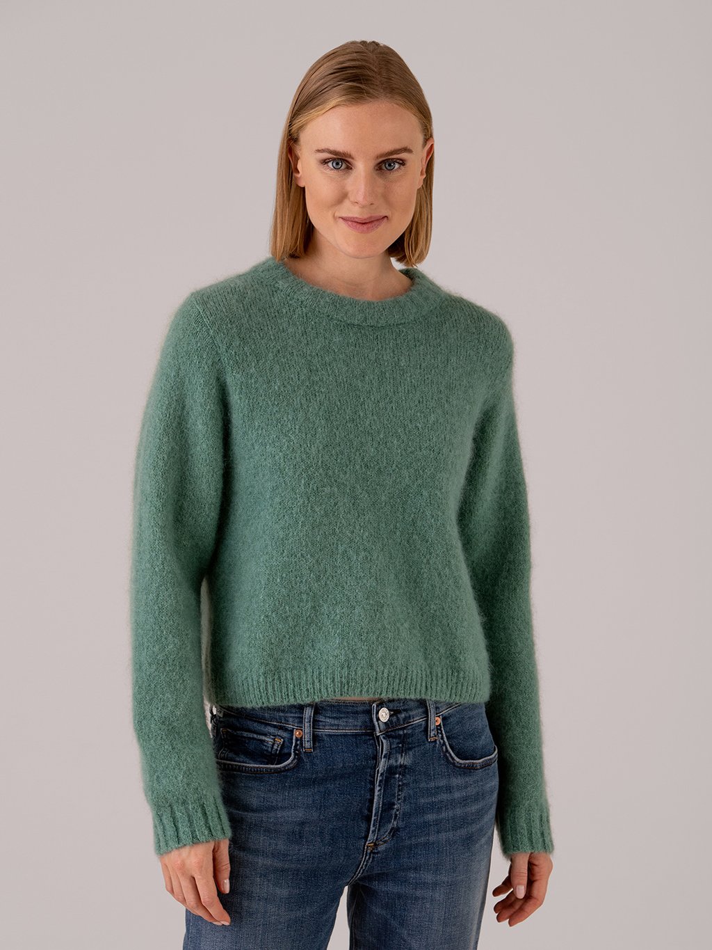 Detailansicht von Kurzer Pullover aus Mohair von AMERICAN VINTAGE