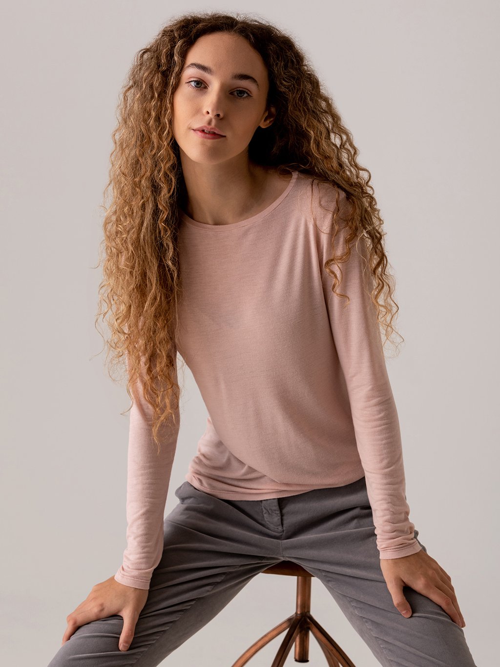 Detailansicht von Langarmshirt aus Modal von ANTONELLI