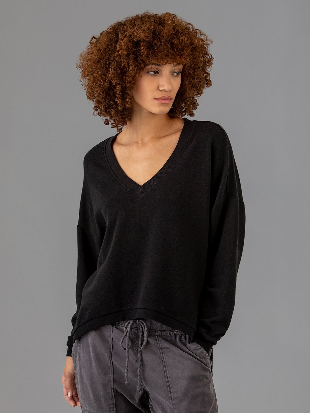 Detailansicht von Sweatshirt aus Baumwolle von 10 DAYS