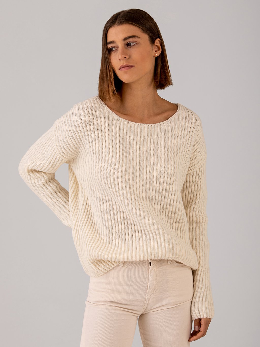 Detailansicht von Rippstrickpullover von ARMEDANGELS