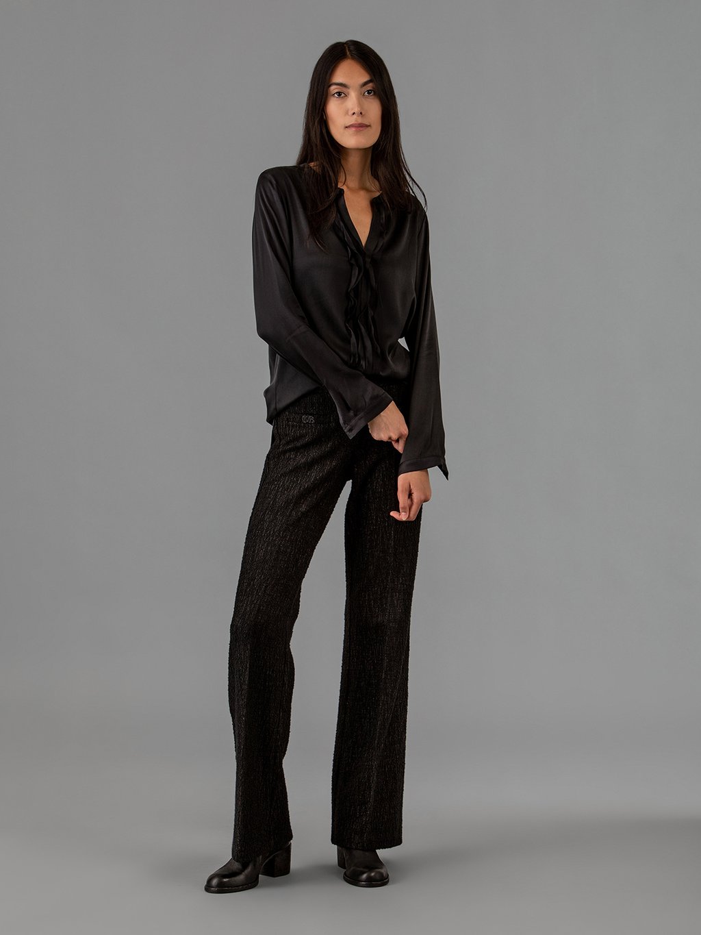 Detailansicht von Flared Hose von CAMBIO