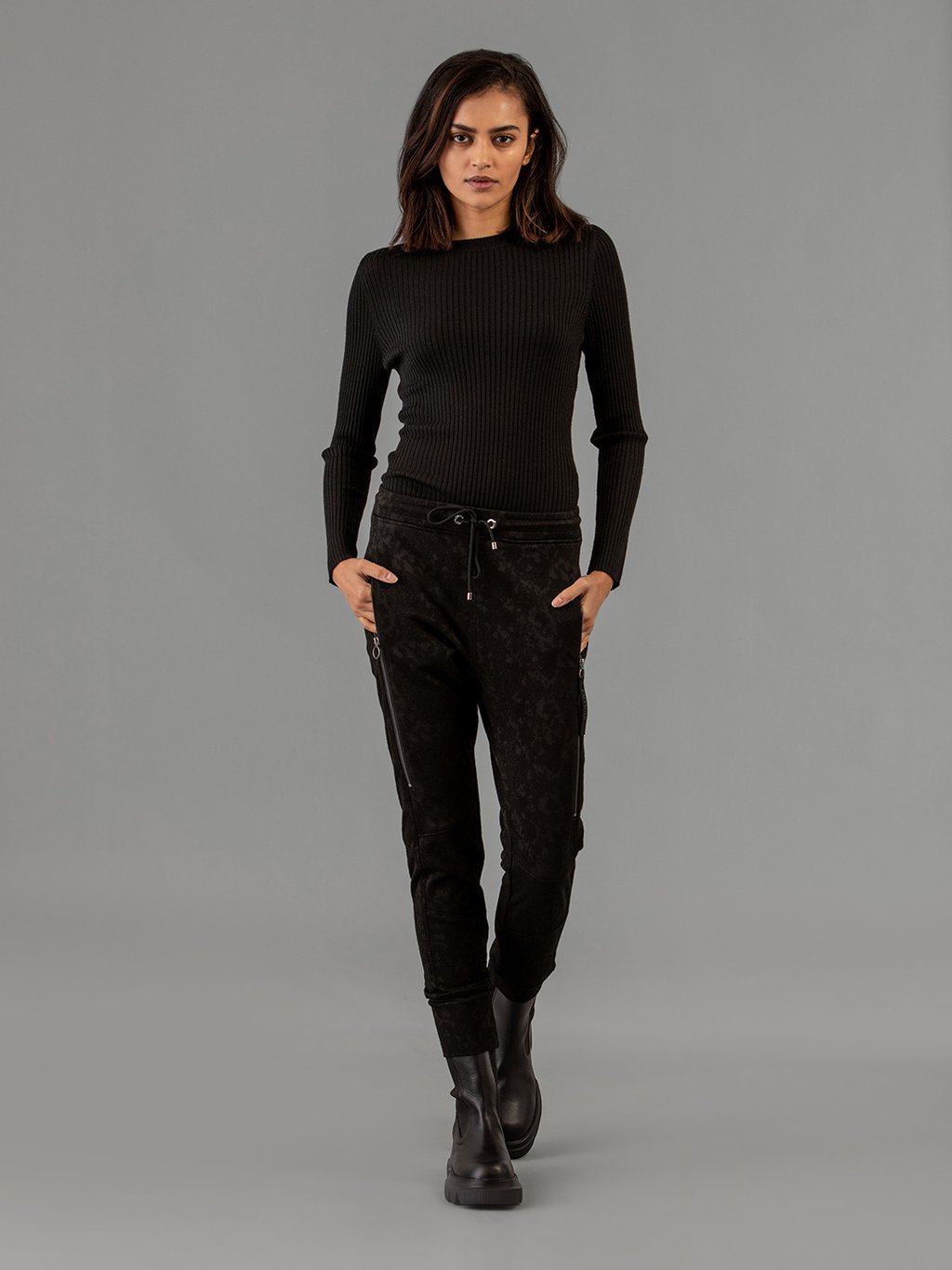 Detailansicht von Gemusterte Hose im Jogging-Stil von MAC