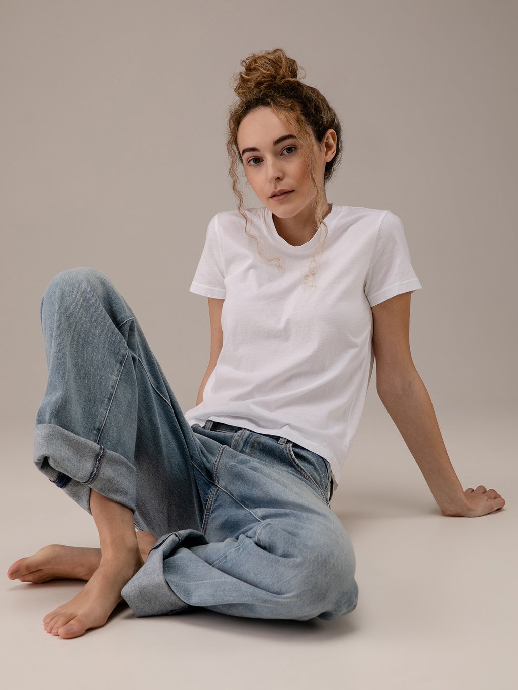 Detailansicht von T-Shirt aus Baumwolle von JAMES PERSE