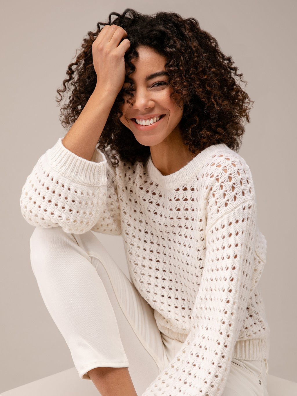 Detailansicht von Pullover aus Schurwolle von ALLUDE