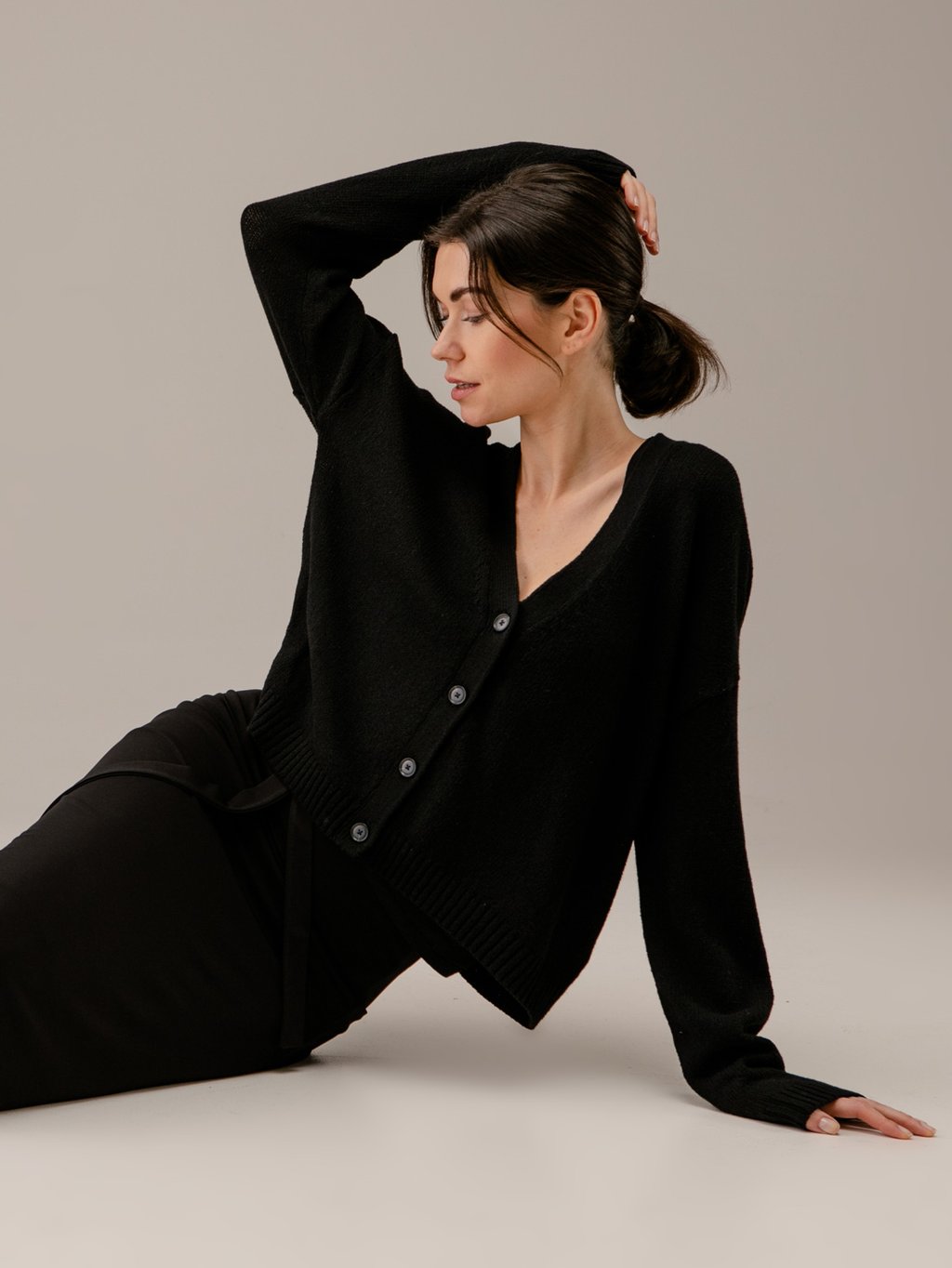 Detailansicht von Strickjacke aus Baumwolle von DANIELS