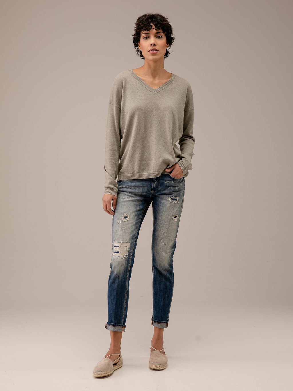 Detailansicht von Pullover aus Leinen von DANIELS