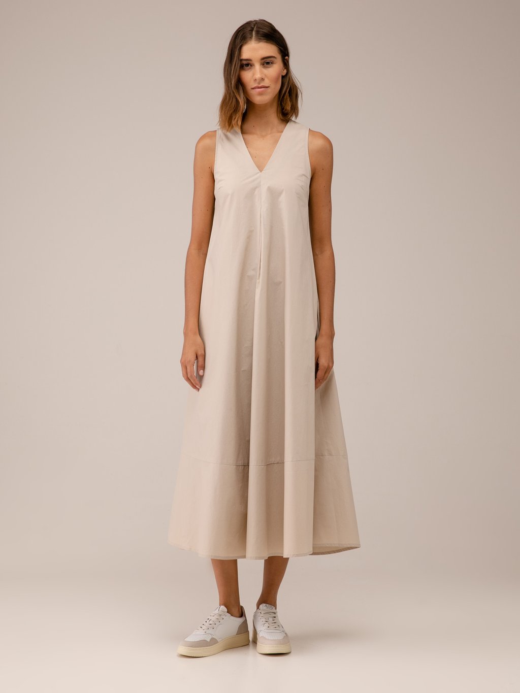 Detailansicht von Maxi-Kleid aus Baumwolle von ROBERTO COLLINA