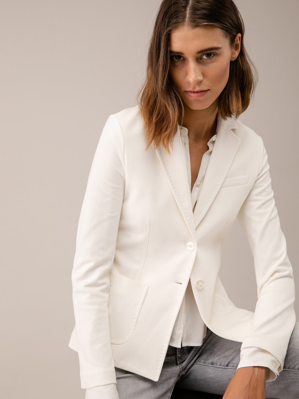 Detailansicht von Blazer aus Baumwolle von CIRCOLO