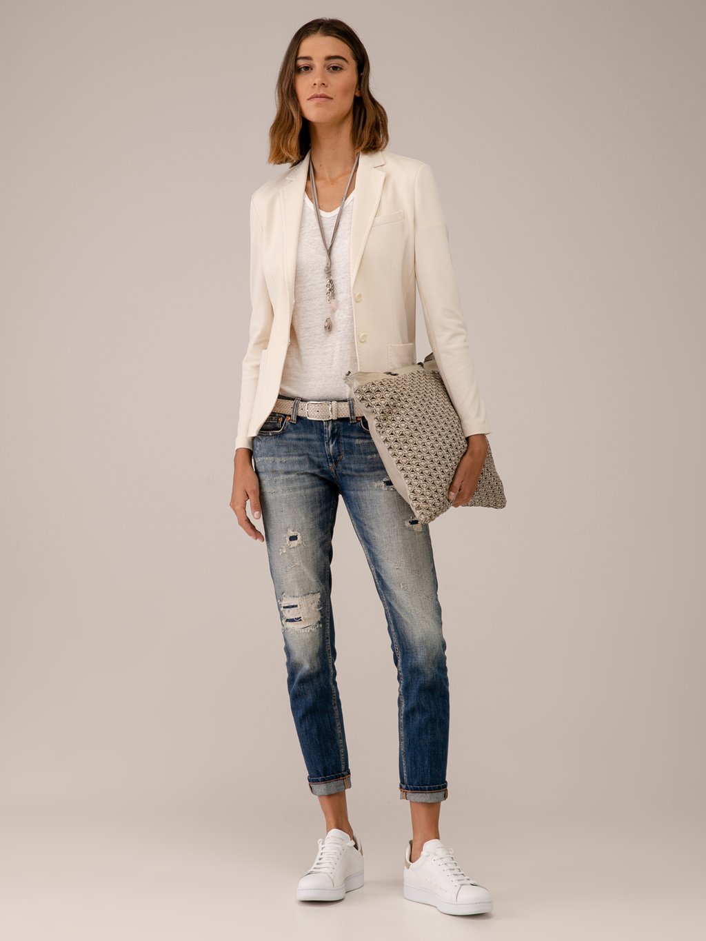 Detailansicht von Blazer aus Baumwolle von CIRCOLO