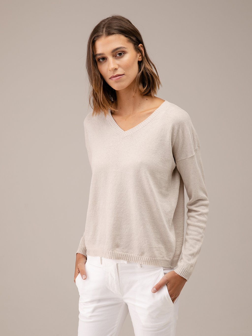 Detailansicht von Pullover aus Leinen von DANIELS