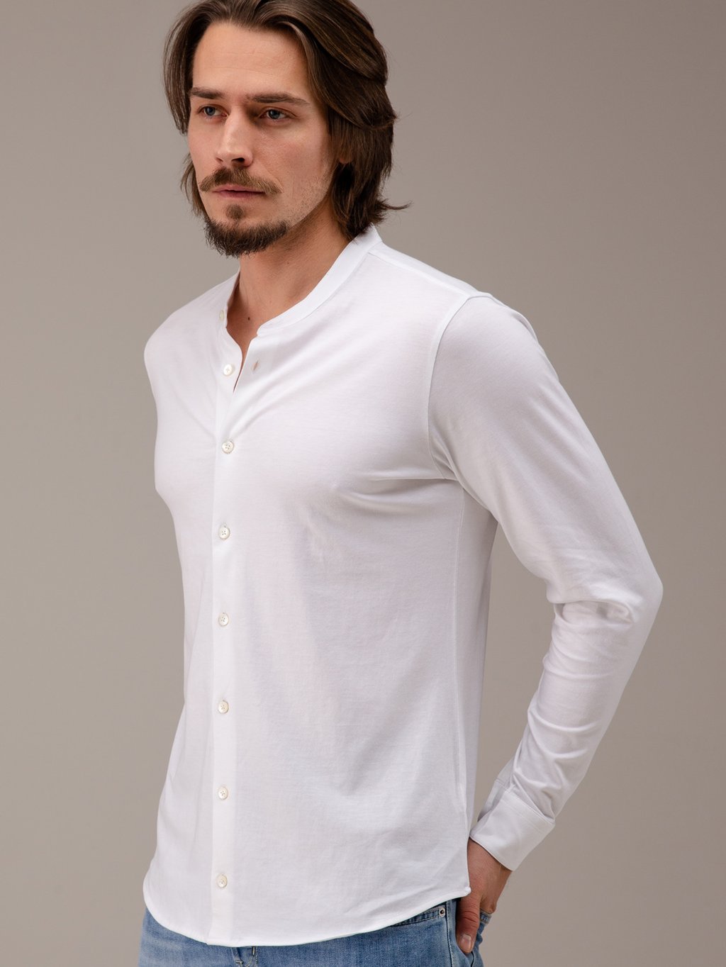 Detailansicht von Durchgeknöpftes Langarmshirt von STEFAN BRANDT