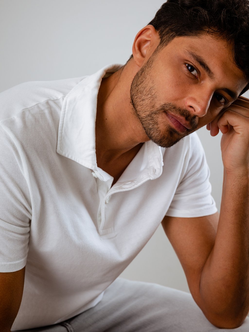 Detailansicht von Kurzarm-Poloshirt aus Baumwolle von 04651