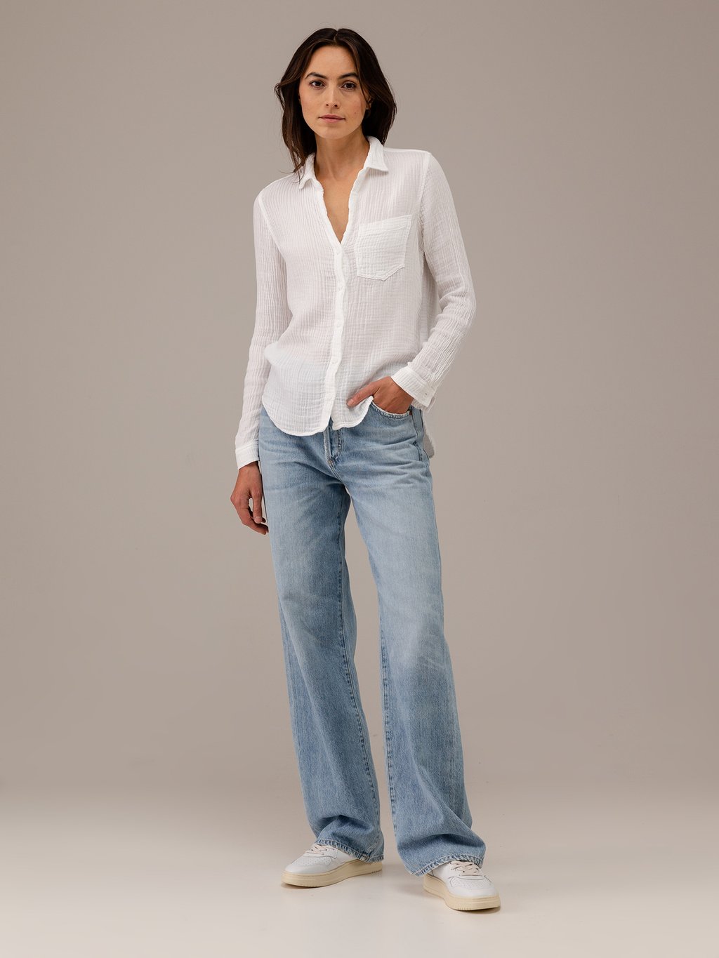 Detailansicht von Musselinbluse von BELLA DAHL