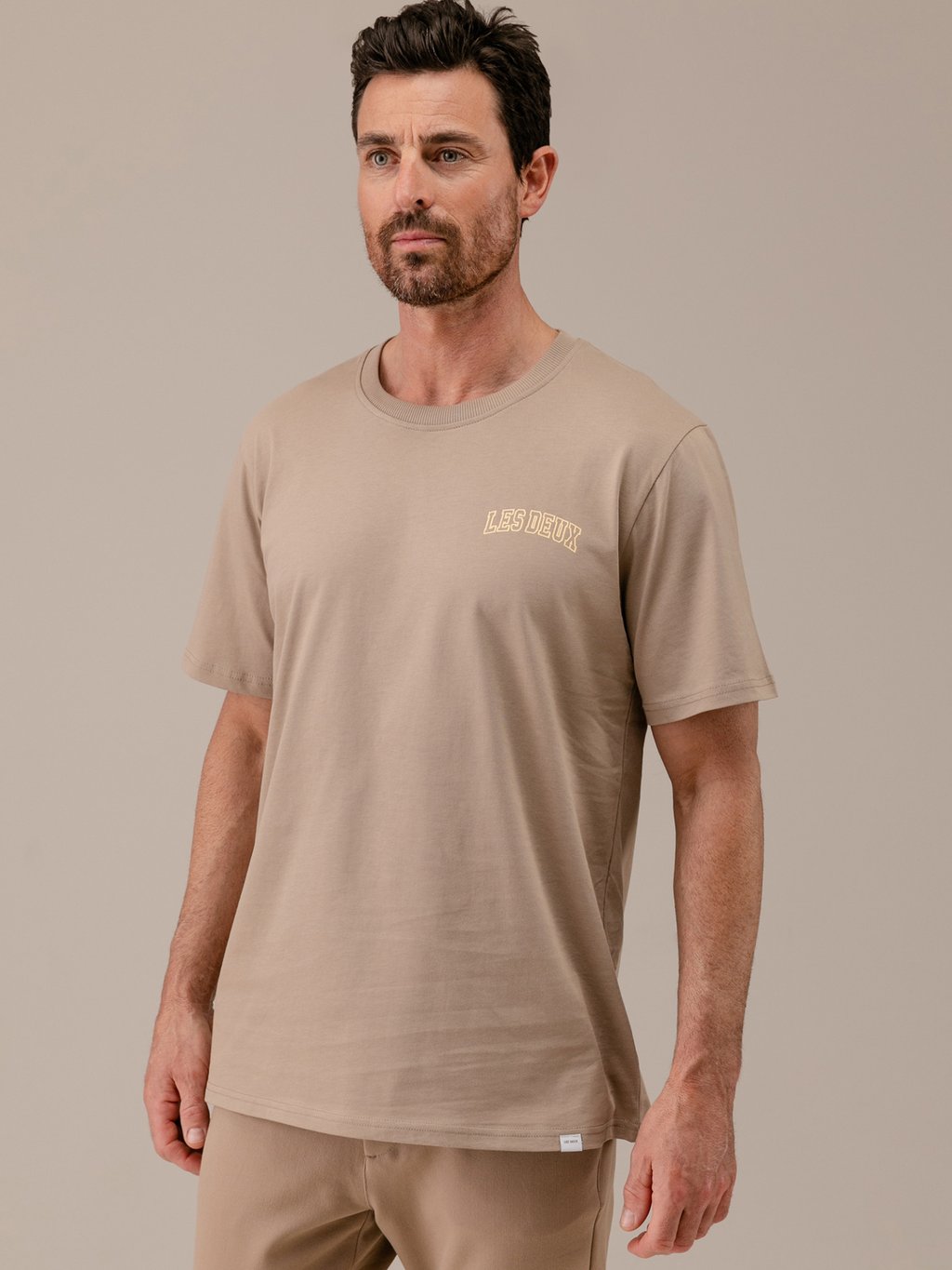 Detailansicht von T-Shirt aus Baumwolle von LES DEUX