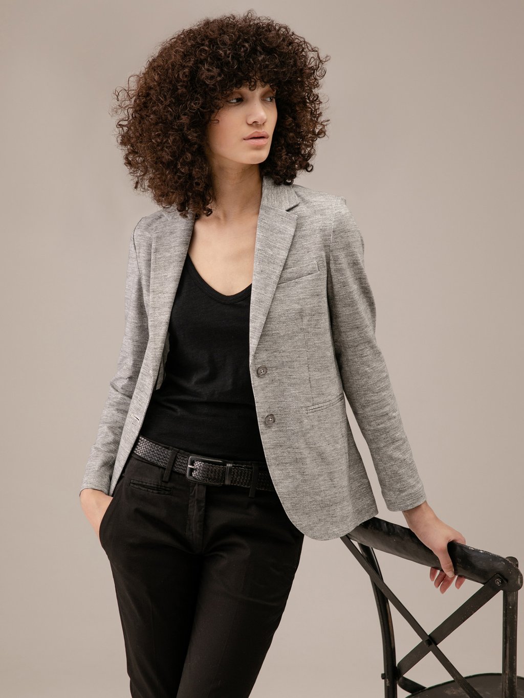 Detailansicht von Blazer aus Baumwolle von CIRCOLO