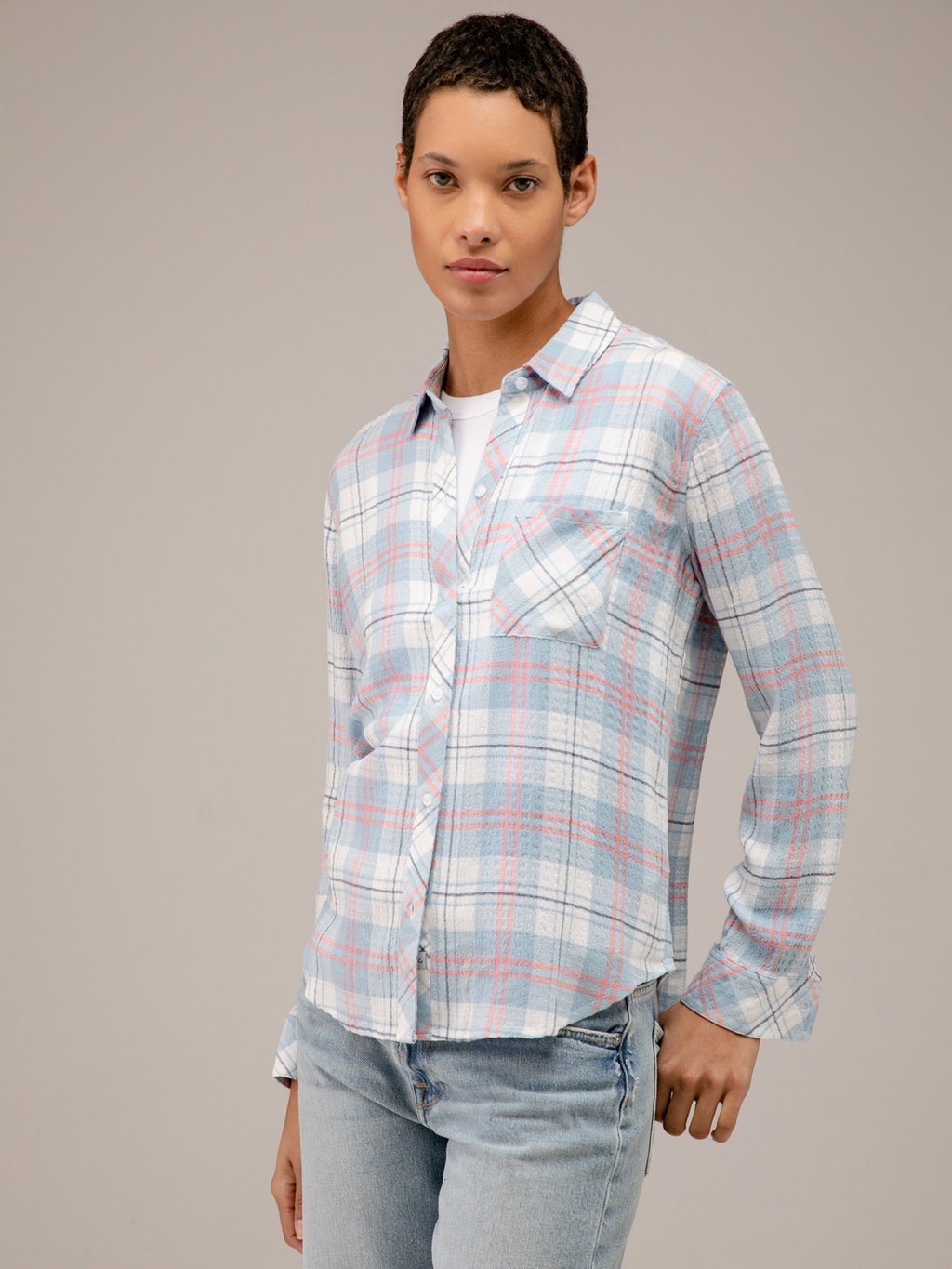 Detailansicht von Karobluse von RAILS