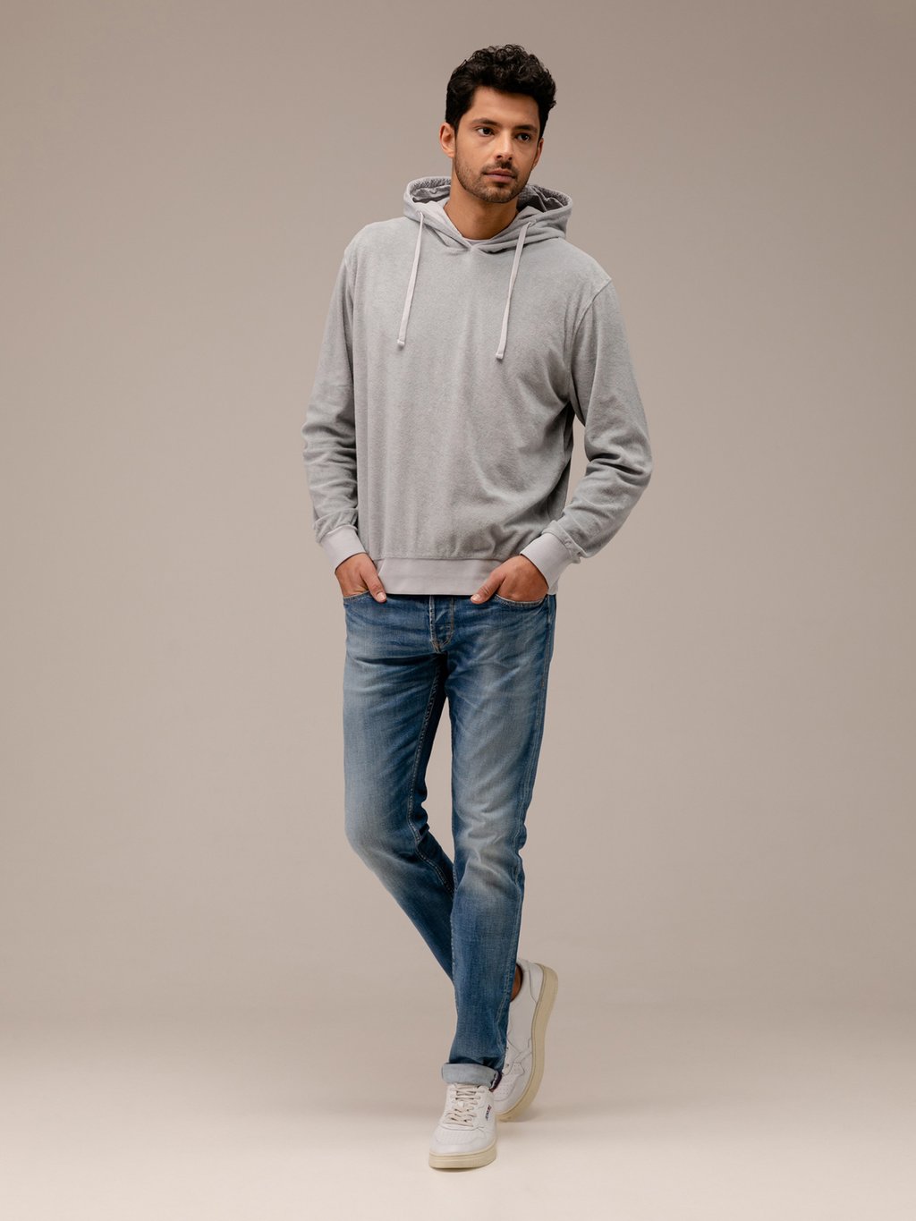 Detailansicht von Hoodie in Frotteeoptik von 04651