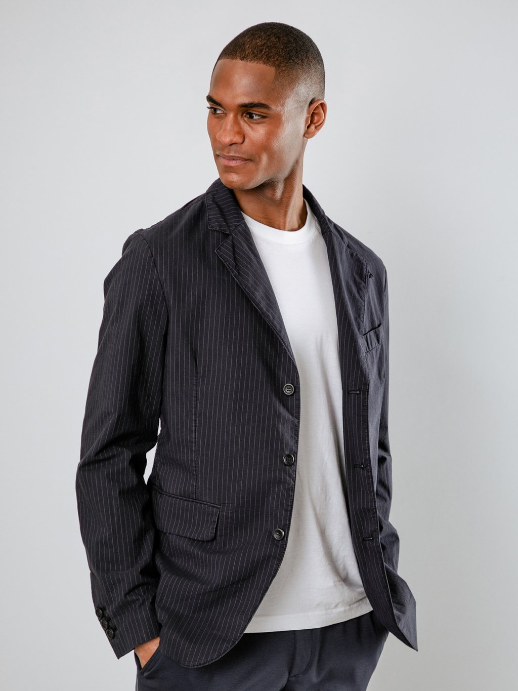 Detailansicht von Baumwollsakko von HANNES ROETHER