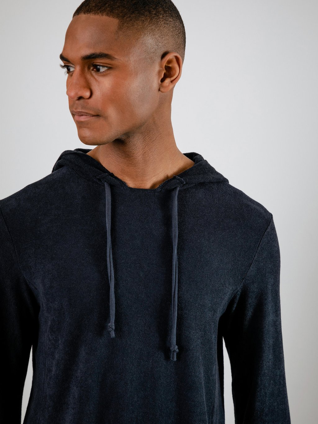 Detailansicht von Hoodie aus Baumwolle von HANNES ROETHER