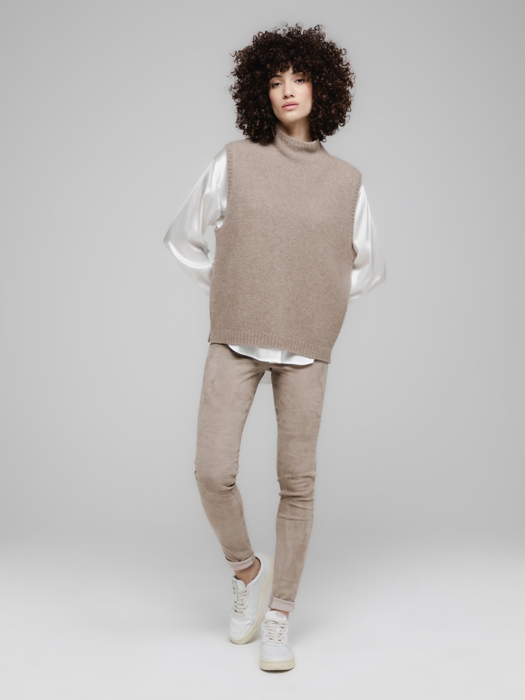 Detailansicht von Velour-Lederhose von ARMA