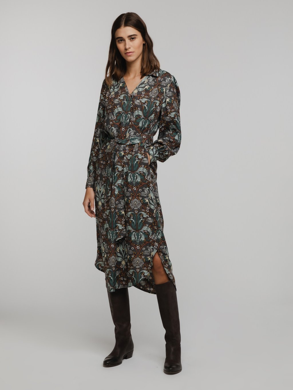 Detailansicht von Maxi-Hemdblusenkleid von MOS MOSH