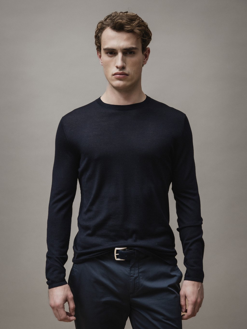 Detailansicht von Pullover aus Merinowolle von KIEFERMANN