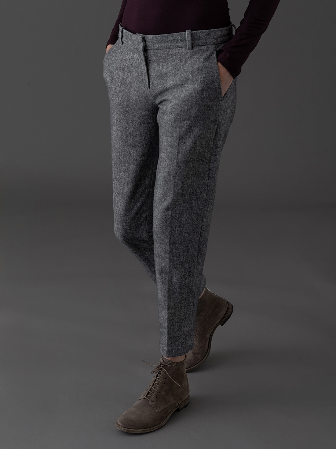 Detailansicht von Chinohose aus Baumwolle von Circolo