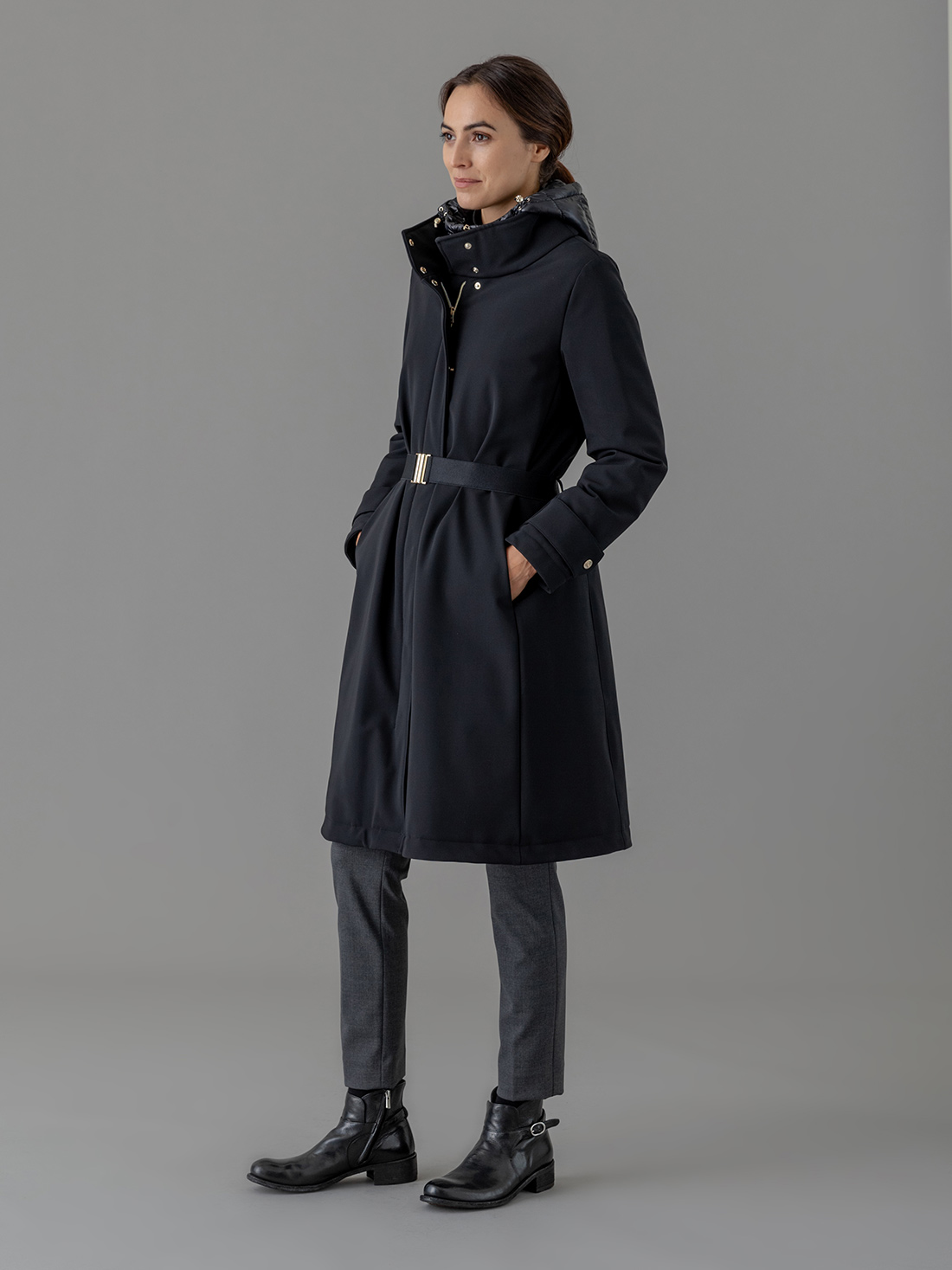 Detailansicht von Langer Mantel von HERNO