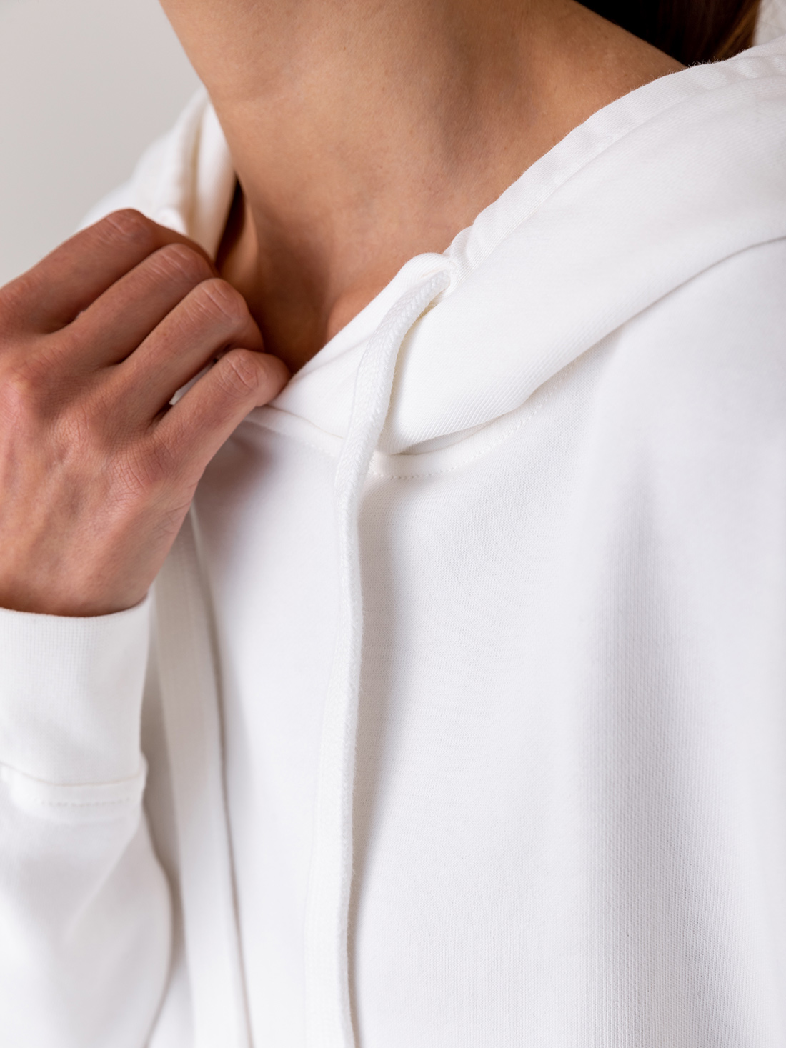 Detailansicht von Kapuzen-Sweatshirt aus Baumwolle von DANIELS