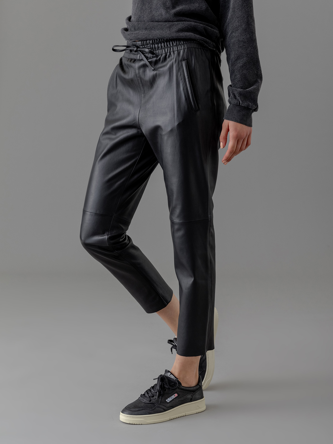 Detailansicht von Nappa-Lederhose von OAKWOOD