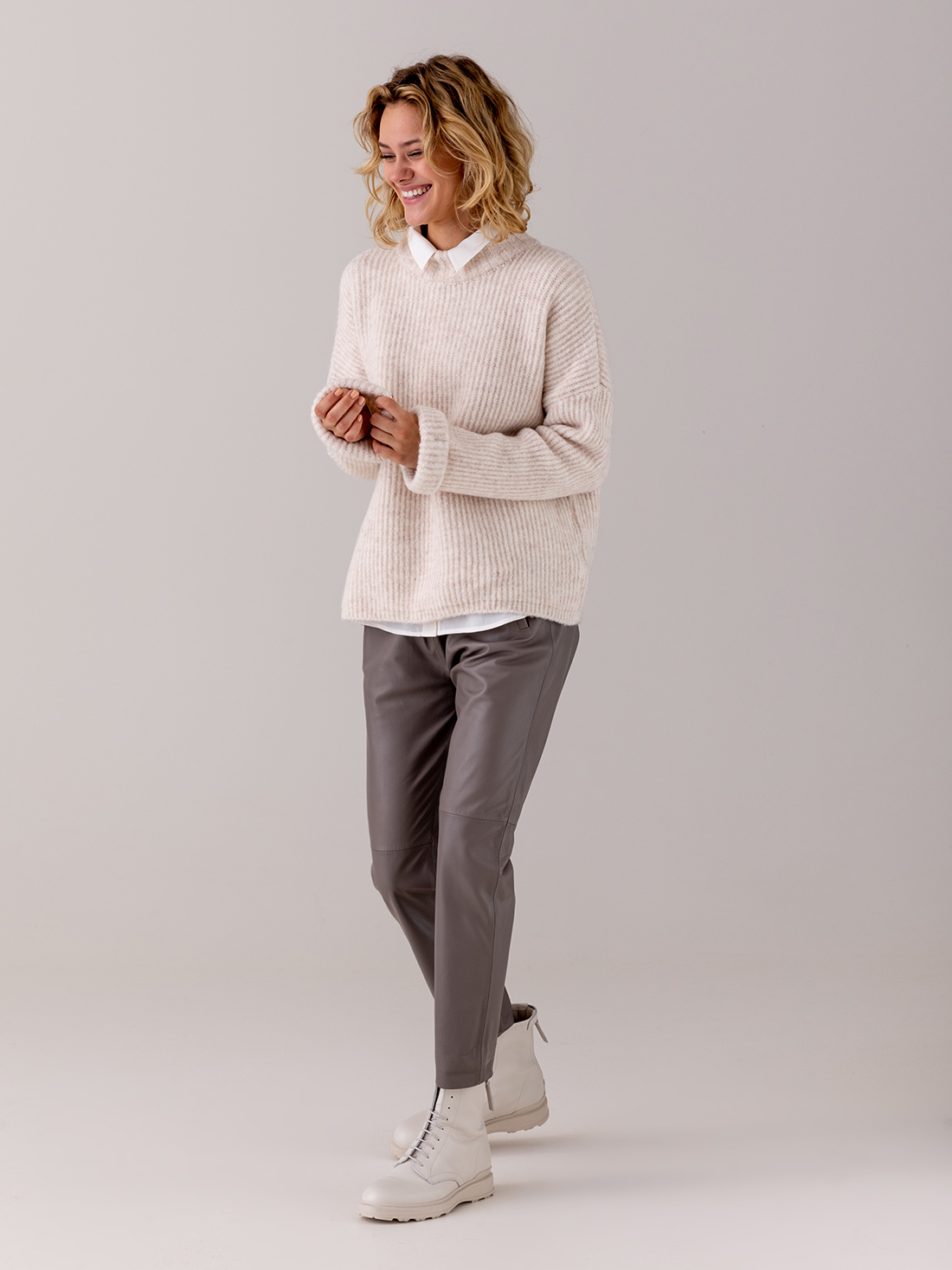 Detailansicht von Nappa-Lederhose von OAKWOOD