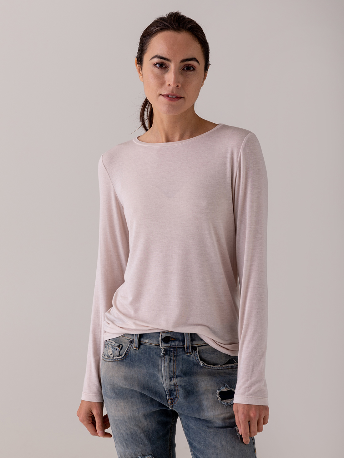 Detailansicht von Langarmshirt aus Modal von ANTONELLI