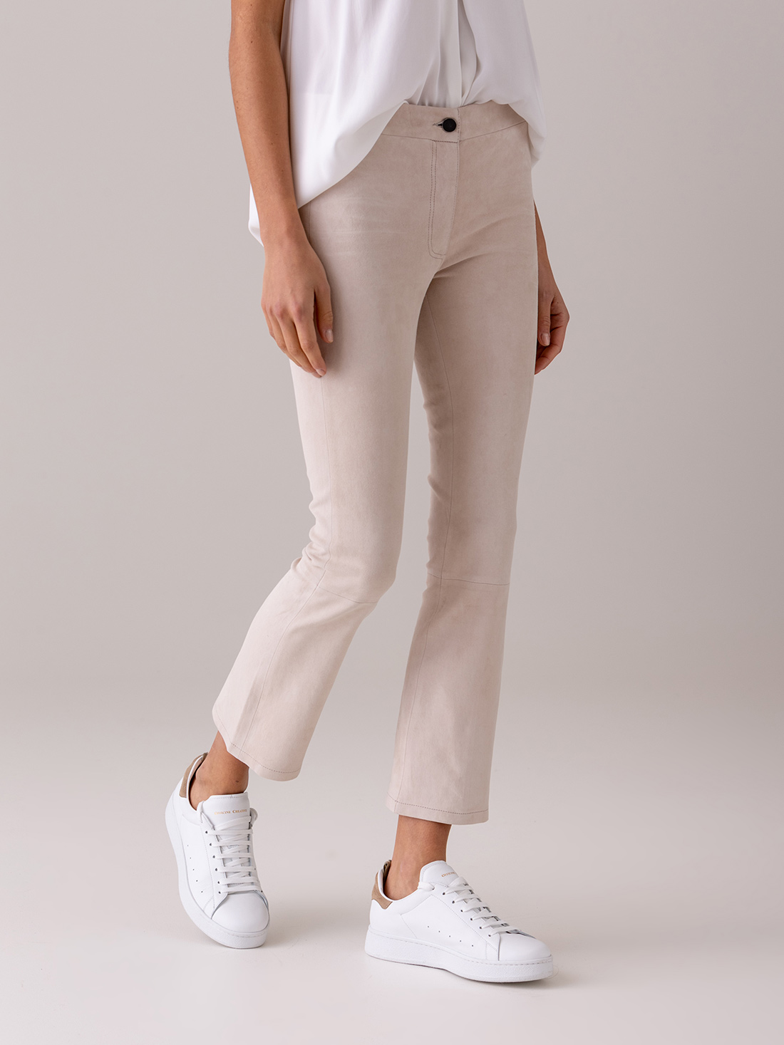 Detailansicht von Velour-Lederhose von ARMA