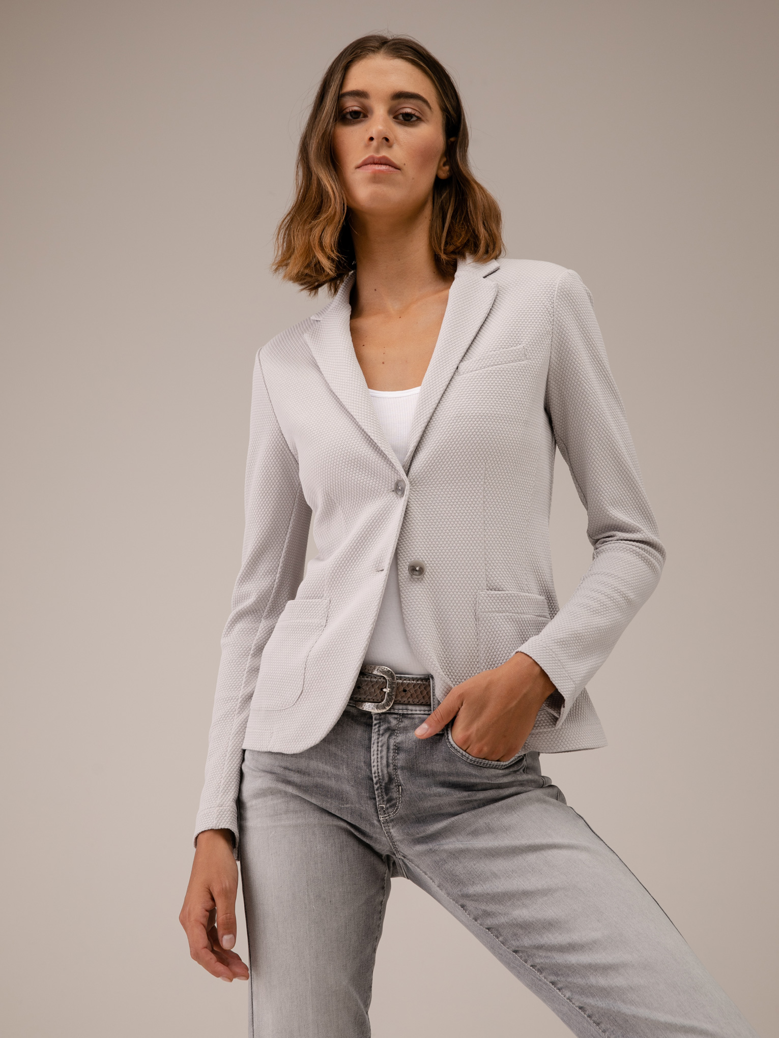 Detailansicht von Blazer aus Baumwolle von DANIELS