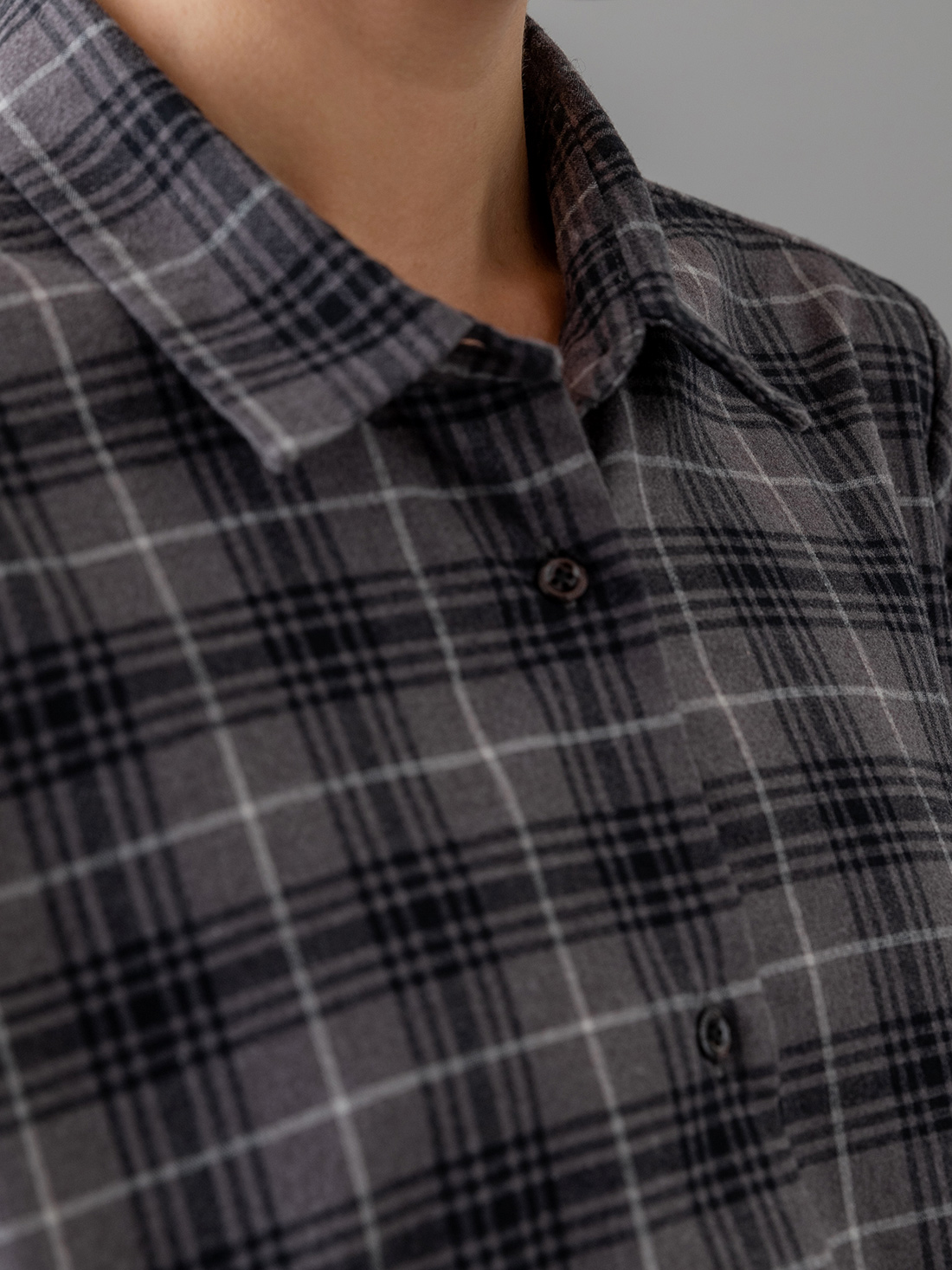 Detailansicht von Midi-Baumwollkleid von AGLINI