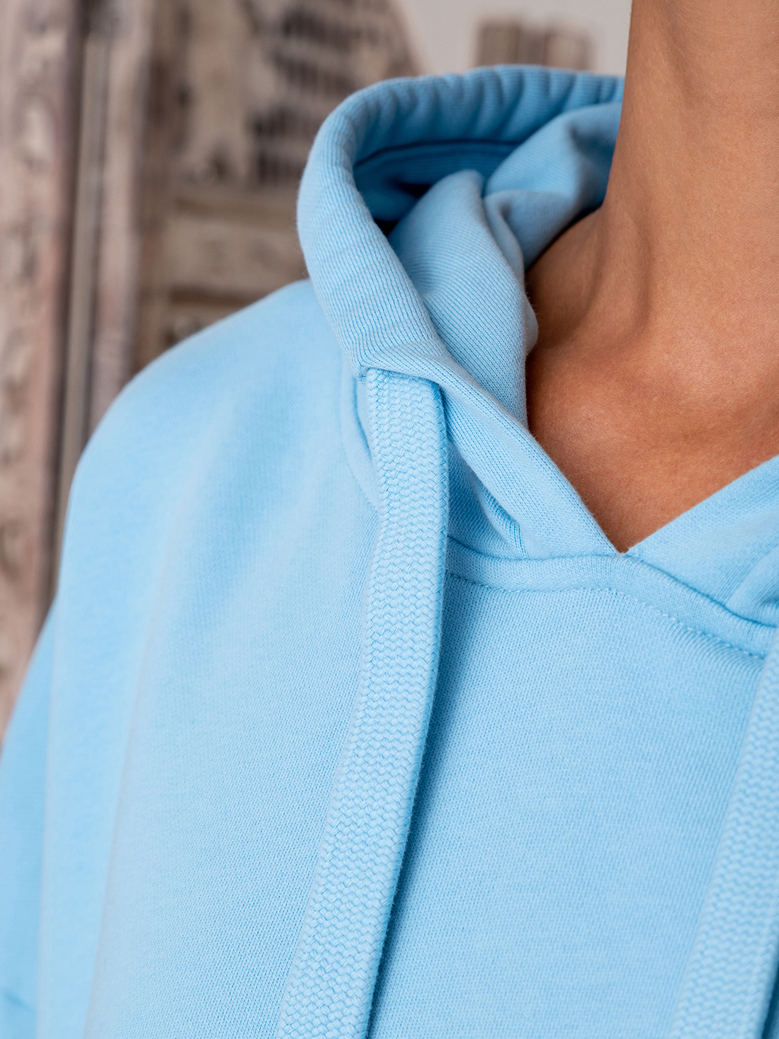 Detailansicht von Kapuzen-Sweatshirt aus Baumwolle von DANIELS