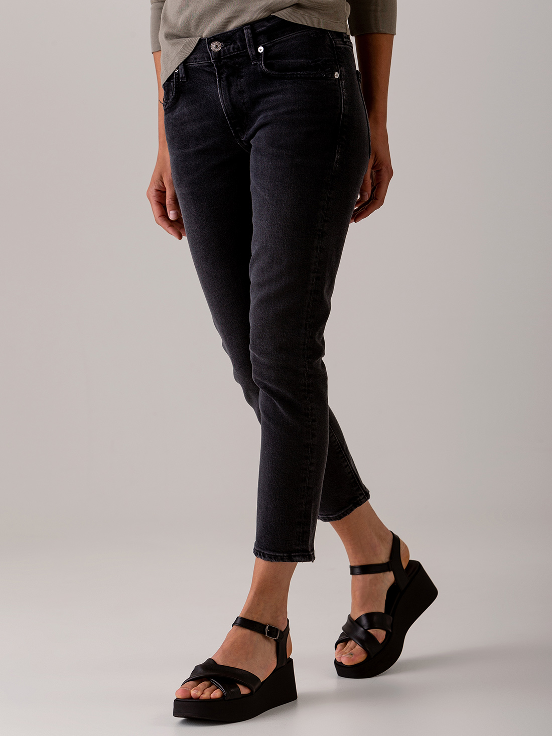 Detailansicht von Cropped Slim Jeans von CITIZENS OF HUMANITY