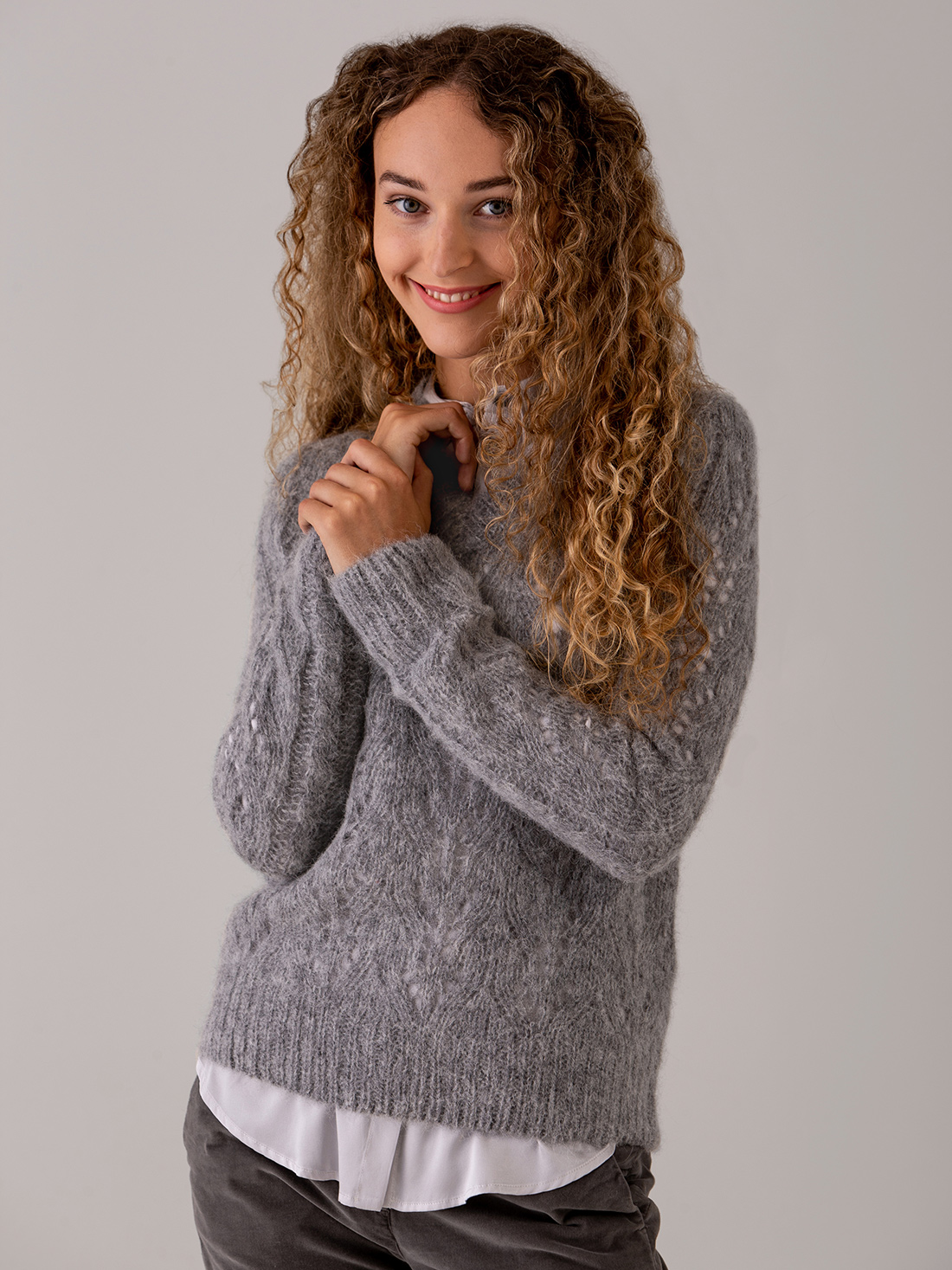 Detailansicht von Pullover mit Lochstrick von DANIELS