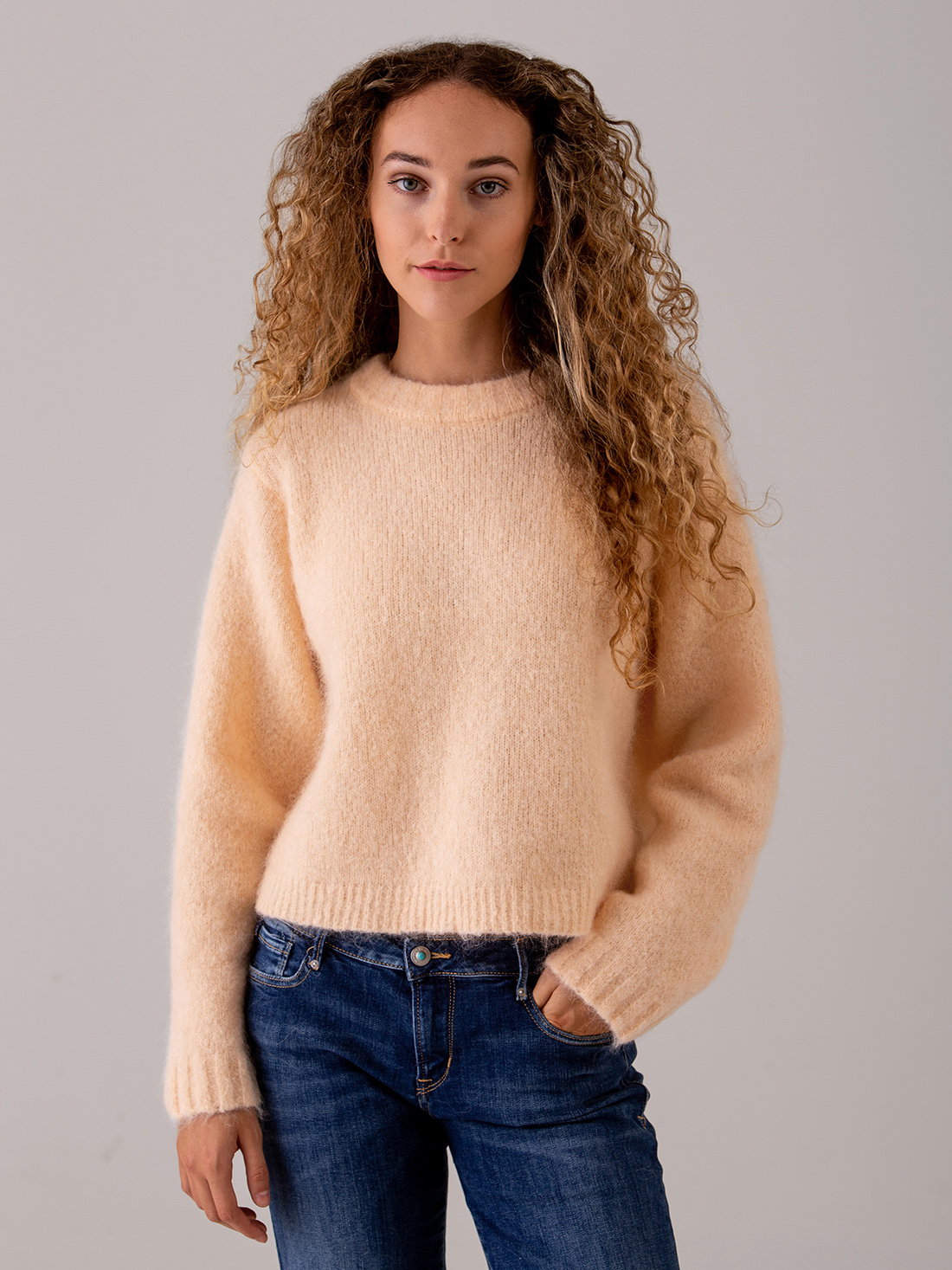 Detailansicht von Kurzer Pullover aus Mohair von AMERICAN VINTAGE