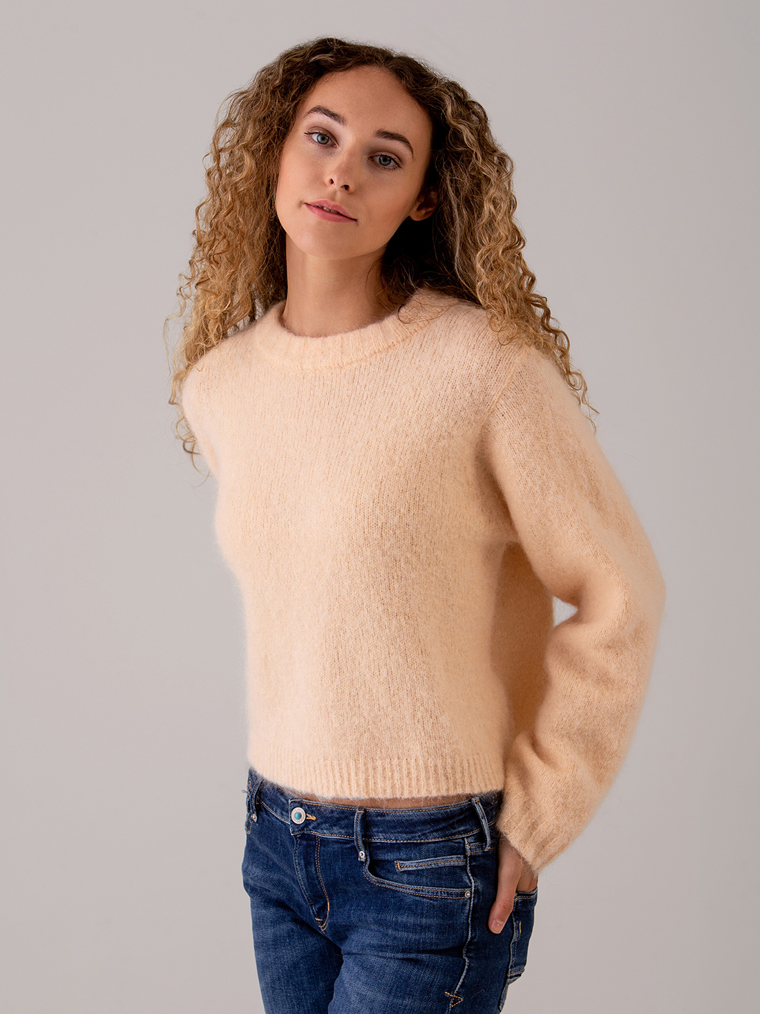 Detailansicht von Kurzer Pullover aus Mohair von AMERICAN VINTAGE