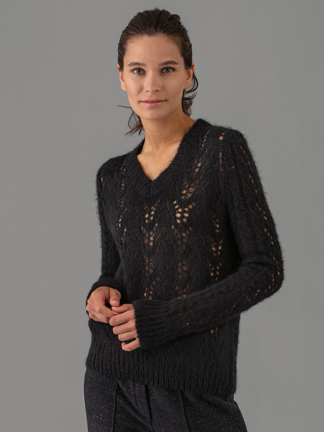 Detailansicht von Pullover mit Lochstrick von DANIELS