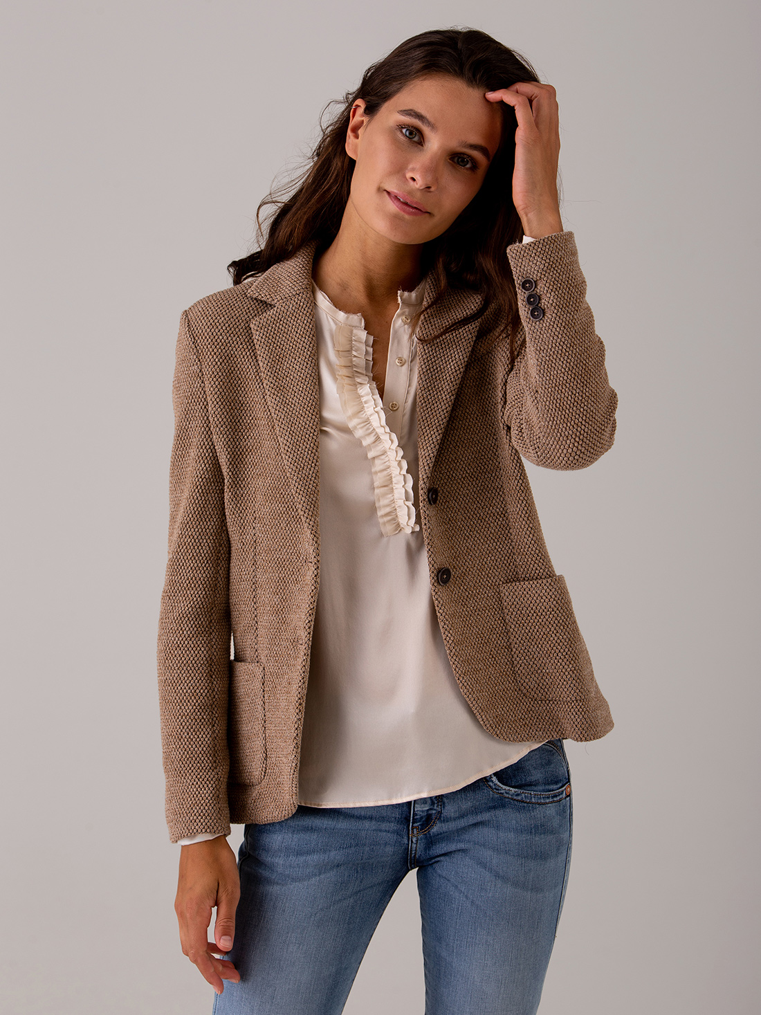 Detailansicht von Blazer aus Wolle von CIRCOLO