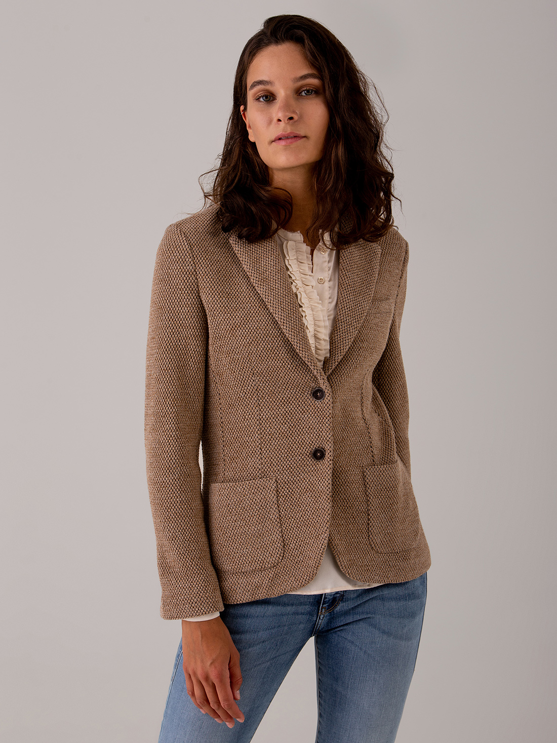 Detailansicht von Blazer aus Wolle von CIRCOLO